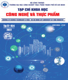 Tạp chí khoa học Công nghệ và Thực phẩm: Tập 22 - Số 4/2022