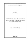 Luận án Tiến sĩ Hoá học: Nghiên cứu vật liệu và kết cấu sản phẩm trên cơ sở cao su tự nhiên để làm gối đỡ chống rung cho động cơ xe