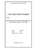 Sáng kiến kinh nghiệm THCS: Giáo dục đạo đức cho học sinh thông qua tiết dạy thanh lịch-văn minh