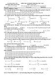 Đề thi học kì 1 môn Vật lý lớp 10 năm 2022-2023 - Trường THPT Trần Phú
