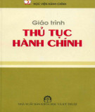 Giáo trình Thủ tục hành chính: Phần 1