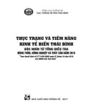 Thực trạng và tiềm năng kinh tế biển Thái Bình - góc nhìn từ Tổng điều tra nông thôn, nông nghiệp và thủy sản năm 2016