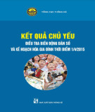 Kết quả chủ yếu Điều tra biến động dân số và kế hoạch hóa gia đình thời điểm 1/4/2015