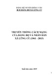 Ebook Truyền thống cách mạng của Đảng bộ và nhân dân xã Lũng Cú (1961-2015)