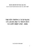 Ebook Truyền thống cách mạng của Đảng bộ và nhân dân xã Liên Hiệp (1945-2020)