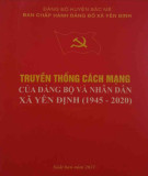 Ebook Truyền thống cách mạng của Đảng bộ và Nhân dân xã Yên Định (1945-2005)