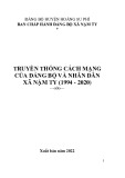 Ebook Truyền thống cách mạng của Đảng bộ và nhân dân xã Nậm Ty (1994-2020)