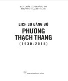 Ebook Lịch sử Đảng bộ phường Thạch Thang (1930-2015): Phần 1