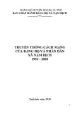 Ebook Truyền thống cách mạng của Đảng bộ và nhân dân xã Nậm Dịch (1952-2020)