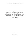 Ebook Truyền thống cách mạng của Đảng bộ và nhân dân xã Quảng Nguyên (1962-2015)