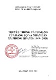 Ebook Truyền thống cách mạng của Đảng bộ và nhân dân xã Phong Quang (1949-2020)