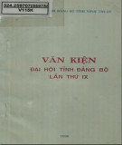 Văn kiện Đại hội tỉnh Đảng bộ lần thứ IX