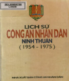 Ebook Lịch sử Công an nhân dân tỉnh Ninh Thuận (1954 - 1975): Phần 1