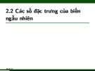 Bài giảng Xác suất thống kê và quy hoạch thực nghiệm: Chương 2.2 - Nguyễn Thị Thanh Hiền