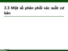 Bài giảng Xác suất thống kê và quy hoạch thực nghiệm: Chương 2.3 - Nguyễn Thị Thanh Hiền