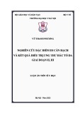 Luận án Tiến sĩ Y học: Nghiên cứu đặc điểm di căn hạch và kết quả điều trị ung thư hắc tố da giai đoạn II, III