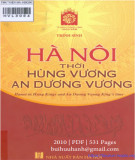 Ebook Hà Nội thời Hùng Vương - An Dương Vương: Phần 1