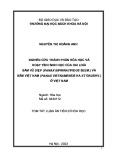Tóm tắt Luận án Tiến sĩ Hóa học: Nghiên cứu thành phần hóa học và hoạt tính sinh học của hai loài Sâm Vũ Diệp (Panax bipinnatifidus Seem.) và Sâm Việt Nam (Panax vietnamensis Ha et Grushv.) ở Việt Nam
