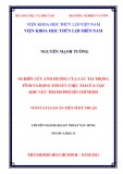 Tóm tắt Luận án Tiến sĩ Kỹ thuật: Nghiên cứu ảnh hưởng của các tải trọng tĩnh và động tới sức chịu tải của cọc khu vực thành phố Hồ Chí Minh