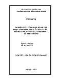 Tóm tắt Luận án Tiến sĩ Hóa học: Nghiên cứu tổng hợp, đánh giá hoạt tính sinh học các dẫn xuất hydrazone mới của (-)-gossypol và zerumbone