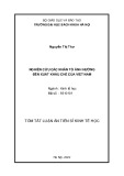 Tóm tắt Luận án Tiến sĩ Kinh tế học: Nghiên cứu các nhân tố ảnh hưởng đến xuất khẩu chè của Việt nam