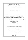 Luận án Tiến sĩ Công nghệ dệt, may: Nghiên cứu ảnh hưởng của đặc điểm nhân trắc ngực nữ sinh Bắc Việt Nam tới áp lực và độ tiện nghi áp lực của áo ngực