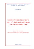 Luận án Tiến sĩ Kỹ thuật: Nghiên cứu một số đặc trưng thủy lực ở đập tràn có tường ngực biên cong