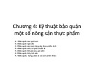 Bài giảng Bảo quản sau thu hoạch: Chương 4 - Nguyễn Thị Hạnh