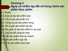 Bài giảng Phương pháp đánh giá chất lượng thực phẩm (Phần 4): Chương 2 - Hồ Phú Hà, Vũ Thu Trang