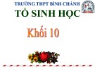 Bài giảng Sinh học lớp 10 bài 14: Enzim và vai trò của enzim trong quá trình chuyển hóa vật chất - Trường THPT Bình Chánh