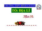 Bài giảng Địa lí lớp 10 bài 5: Vũ trụ. Hệ mặt trời và trái đất. Hệ quả chuyển động tự quay quanh trục của trái đất - Trường THPT Bình Chánh