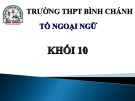 Bài giảng Tiếng Anh lớp 10 Unit 2: School talks (Listening) - Trường THPT Bình Chánh