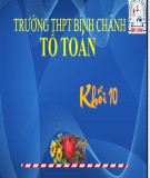 Bài giảng Đại số lớp 10 chương 1 bài 2: Tập hợp - Trường THPT Bình Chánh