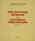 Ebook Phong trào yêu nước của nhân dân và lịch sử Đảng bộ phường Nghĩa Chánh (sơ thảo): Phần 1