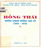 Hồng Thái và những chặng đường lịch sử (1945-1975): Phần 2