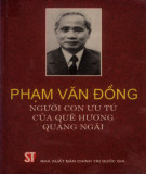 Phạm Văn Đồng-Người con ưu tú của quê hương Quảng Ngãi: Phần 1