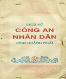 Ebook Lịch sử công an nhân dân tỉnh Quảng Ngãi: Phần 1