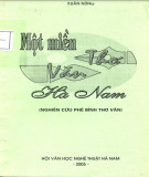 Một miền thơ văn Hà Nam