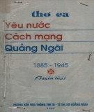 Thơ ca yêu nước cách mạng Quảng Ngãi (1885-1945)