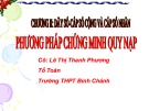 Bài giảng Đại số lớp 11: Phương pháp quy nạp toán học - Trường THPT Bình Chánh