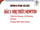 Bài giảng Đại số lớp 11: Nhị thức New-tơn - Trường THPT Bình Chánh