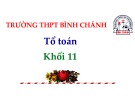 Bài giảng Hình học lớp 11: Phép chiếu song song. Hình biểu diễn của một hình không - Trường THPT Bình Chánh