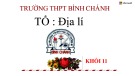 Bài giảng Địa lí lớp 11 bài 5: Một số vấn đề của châu lục và khu vực (Tiết 3) - Trường THPT Bình Chánh