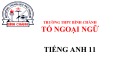 Bài giảng Tiếng Anh lớp 11 Unit 2: Personal experiences (Speaking) - Trường THPT Bình Chánh