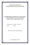 Tóm tắt Luận án Tiến sĩ Kinh tế: Bất định chính sách kinh tế của Trung Quốc và quyết định đầu tư, nắm giữ tiền mặt trong công ty thuộc Đông Nam Á