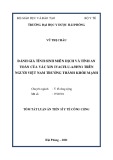 Tóm tắt Luận án Tiến sĩ Y tế công cộng: Đánh giá tính sinh miễn dịch và tính an toàn của vắc xin IVACFLU-AH5N1 trên người Việt Nam trưởng thành khỏe mạnh