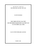 Luận án Tiến sĩ Khoa học giáo dục: Phát triển kĩ năng giao tiếp cho trẻ khiếm thị kèm rối loạn phổ tự kỉ 5 - 6 tuổi thông qua chơi