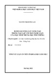 Tóm tắt Luận án Tiến sĩ Khoa học giáo dục: Đánh giá năng lực sáng tạo trong tạo lập văn bản nghị luận của học sinh trung học phổ thông