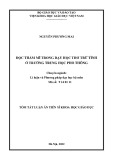 Tóm tắt Luận án Tiến sĩ Khoa học giáo dục: Đọc thẩm mĩ trong dạy học thơ trữ tình ở trường trung học phổ thông