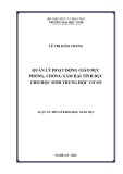 Luận án Tiến sĩ Khoa học giáo dục: Quản lý hoạt động giáo dục phòng, chống xâm hại tình dục cho học sinh trung học cơ sở